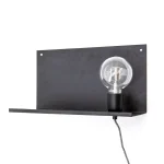 OPRUIMING By-Boo wandlamp Hyde zwart metaal