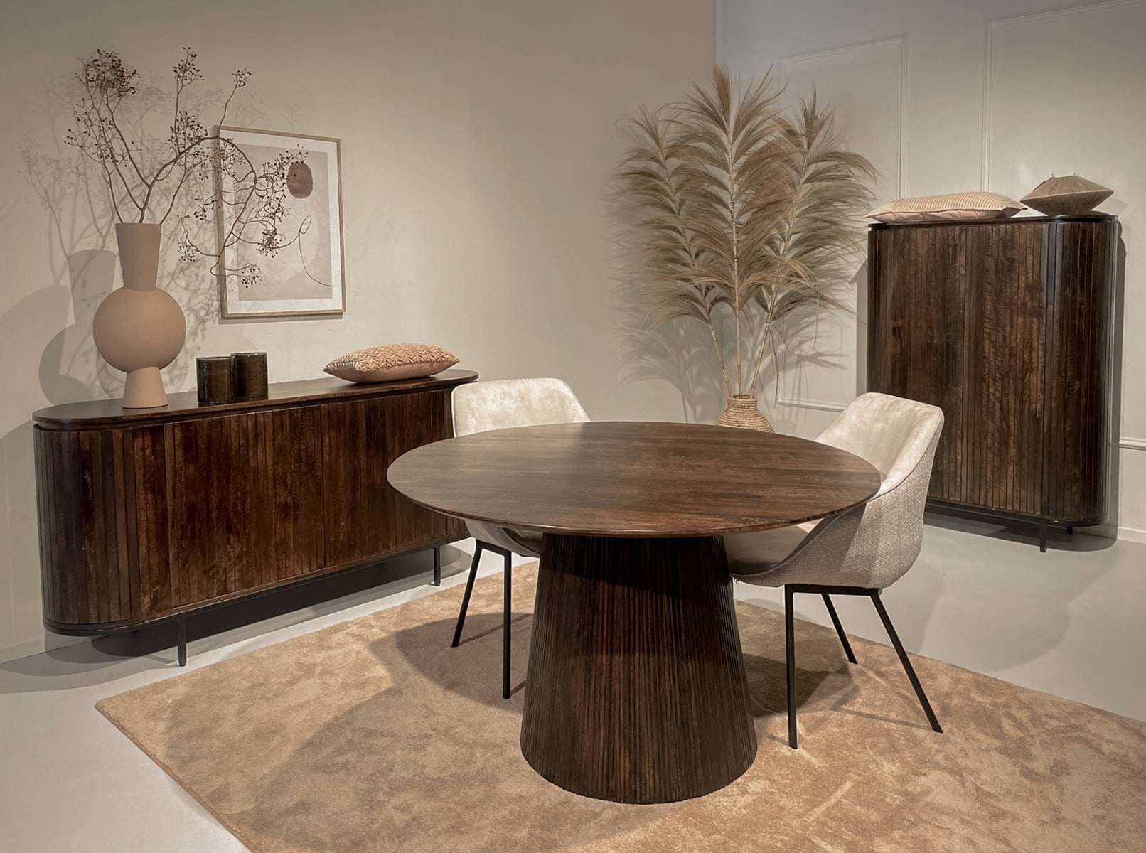 Livingfurn eettafel Salvator Walnut 130cm