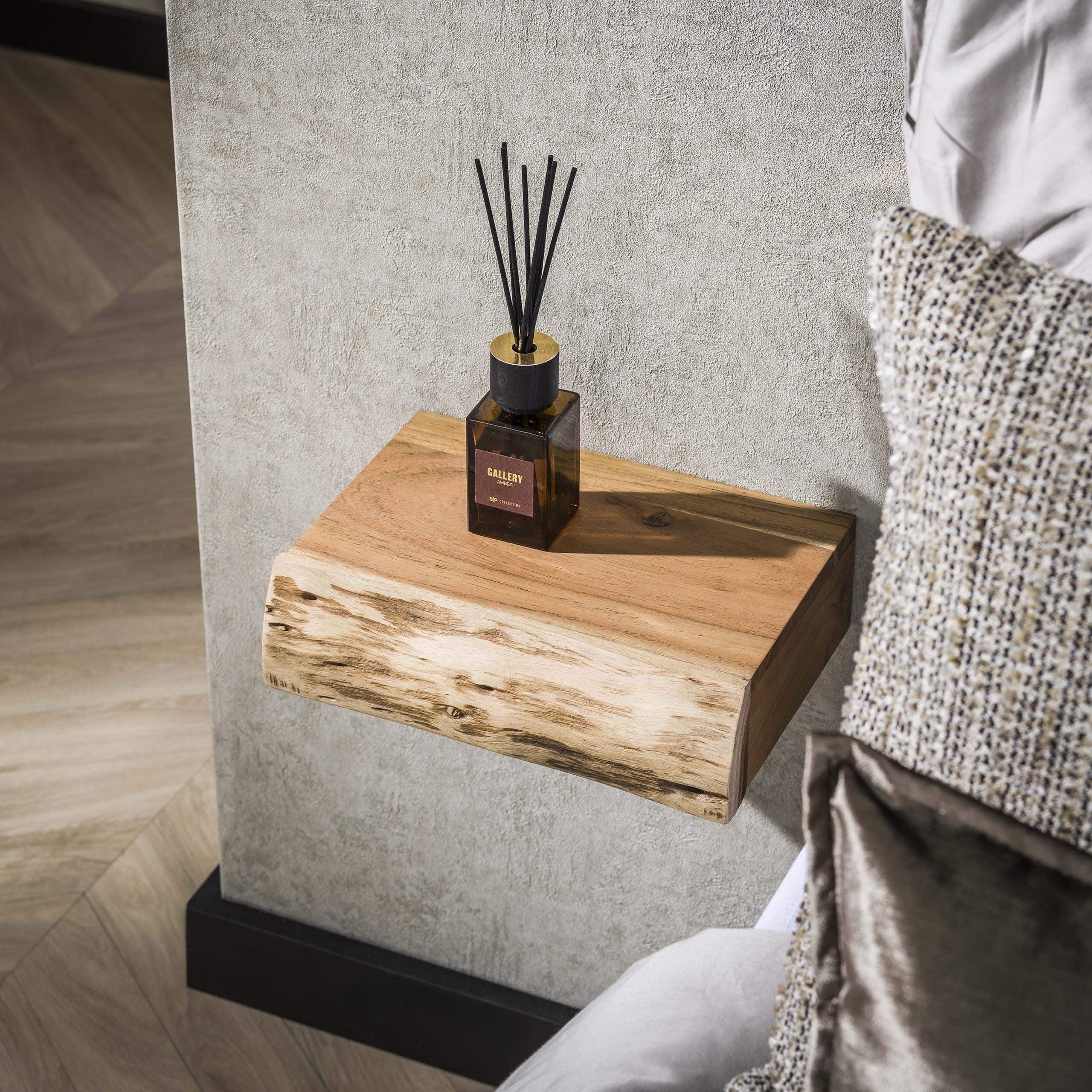 Nachtkastje Tree XS 1 lade set van 2 / Massief acacia