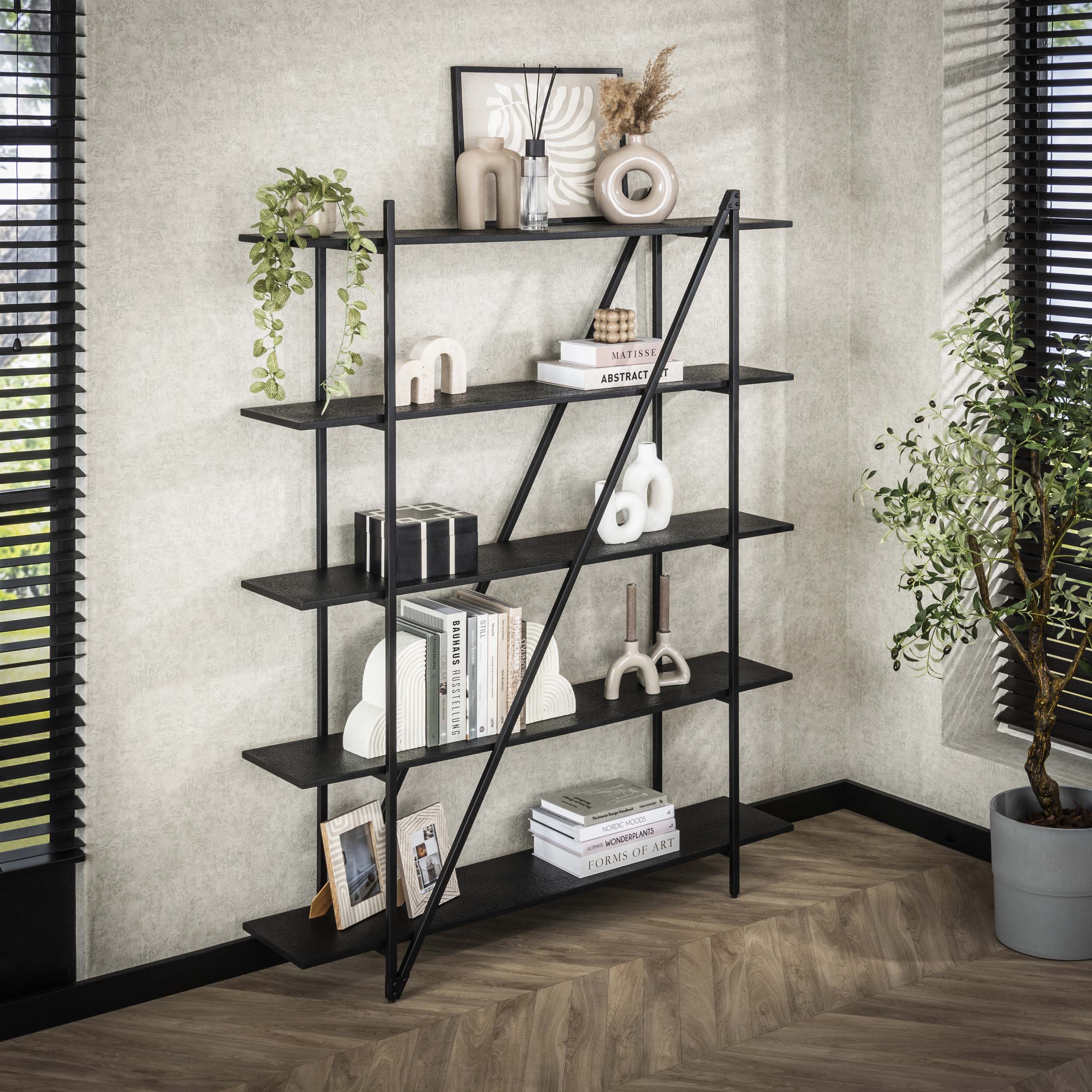 Wandrek PIega 5 laags 140cm / Grijs