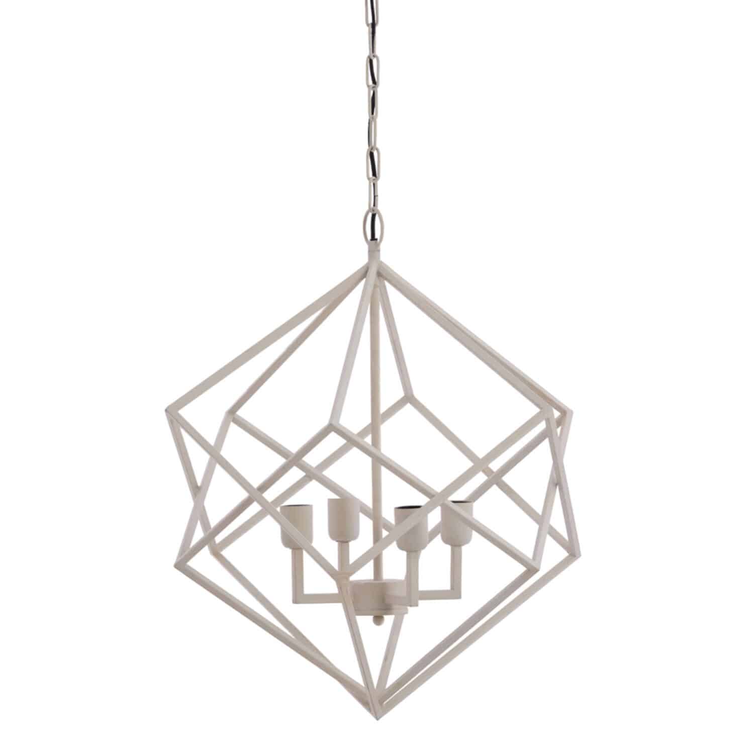 Light & Living hanglamp 4L Ø61x68 cm Drizella creme