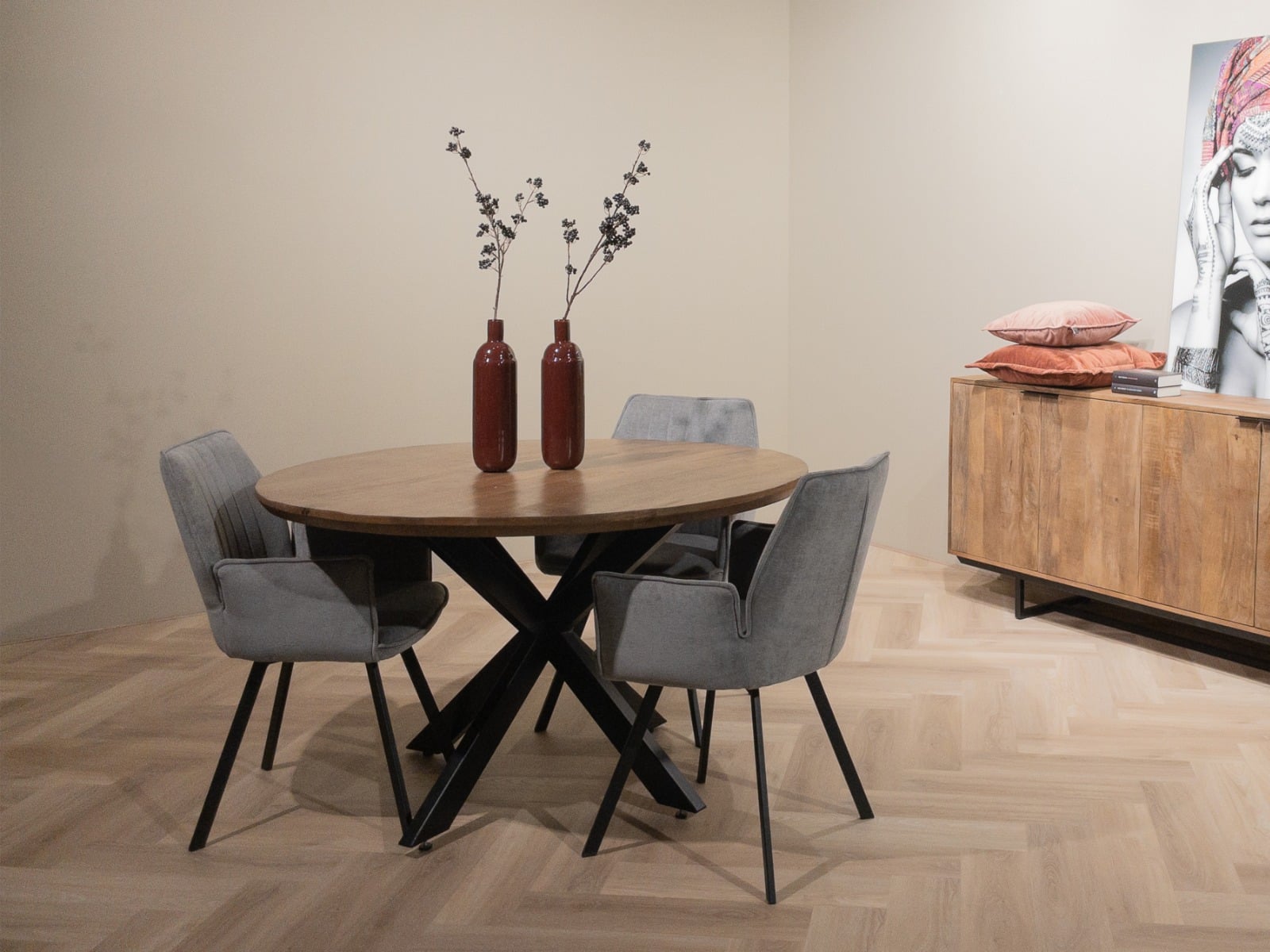 Livingfurn eettafel Jesper Round 120cm