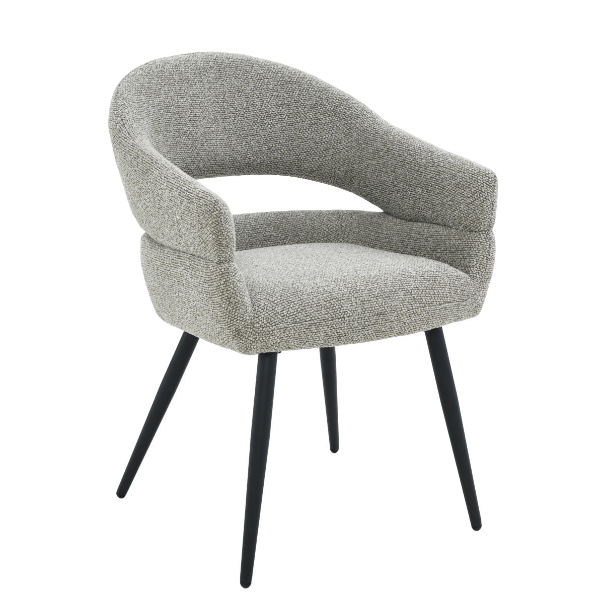 Livingfurn eetkamerstoel Megan met arm Taupe