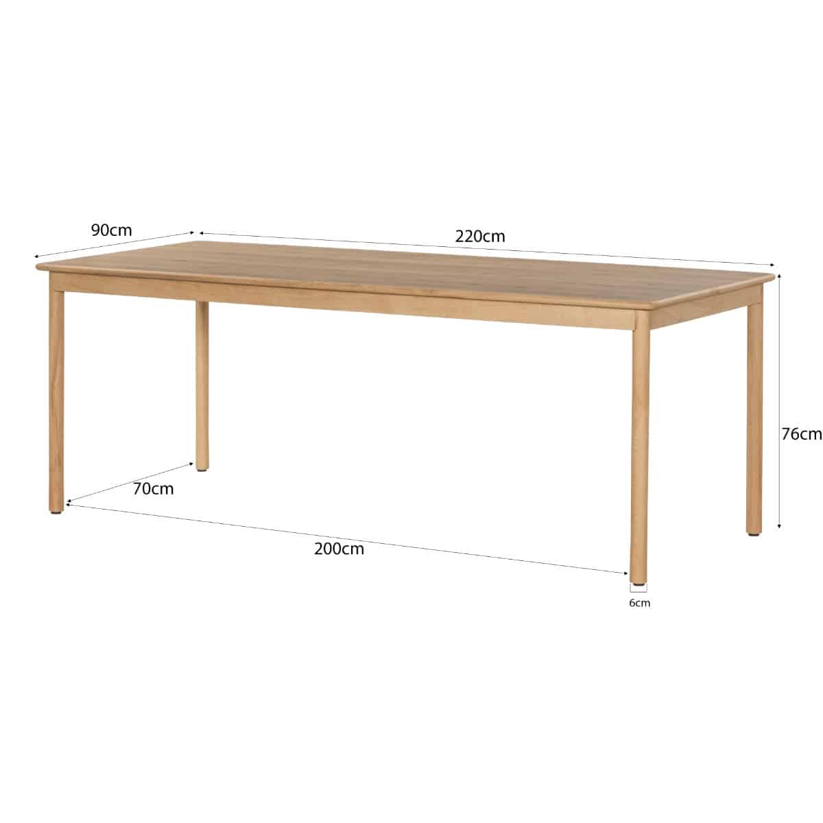 Livingfurn eettafel Tobago 220cm