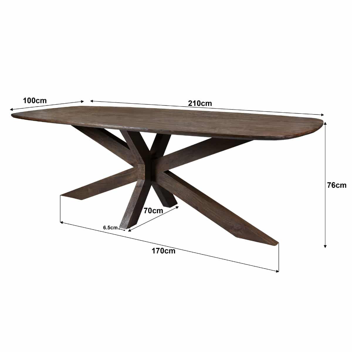 Livingfurn eettafel Lissabon 210cm