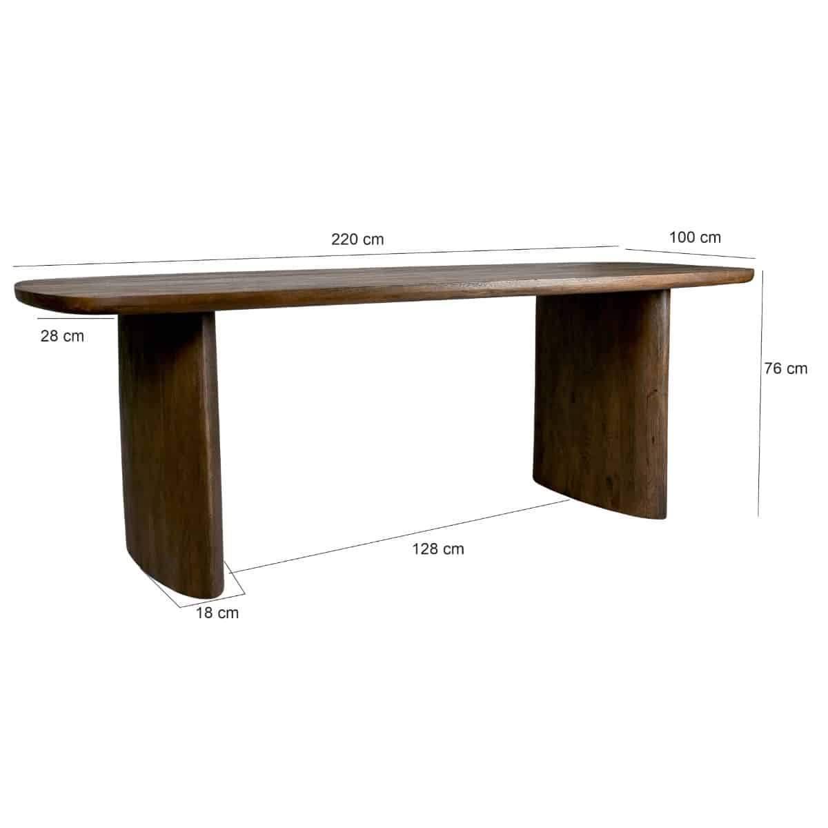 Livingfurn eettafel Tyler 220cm