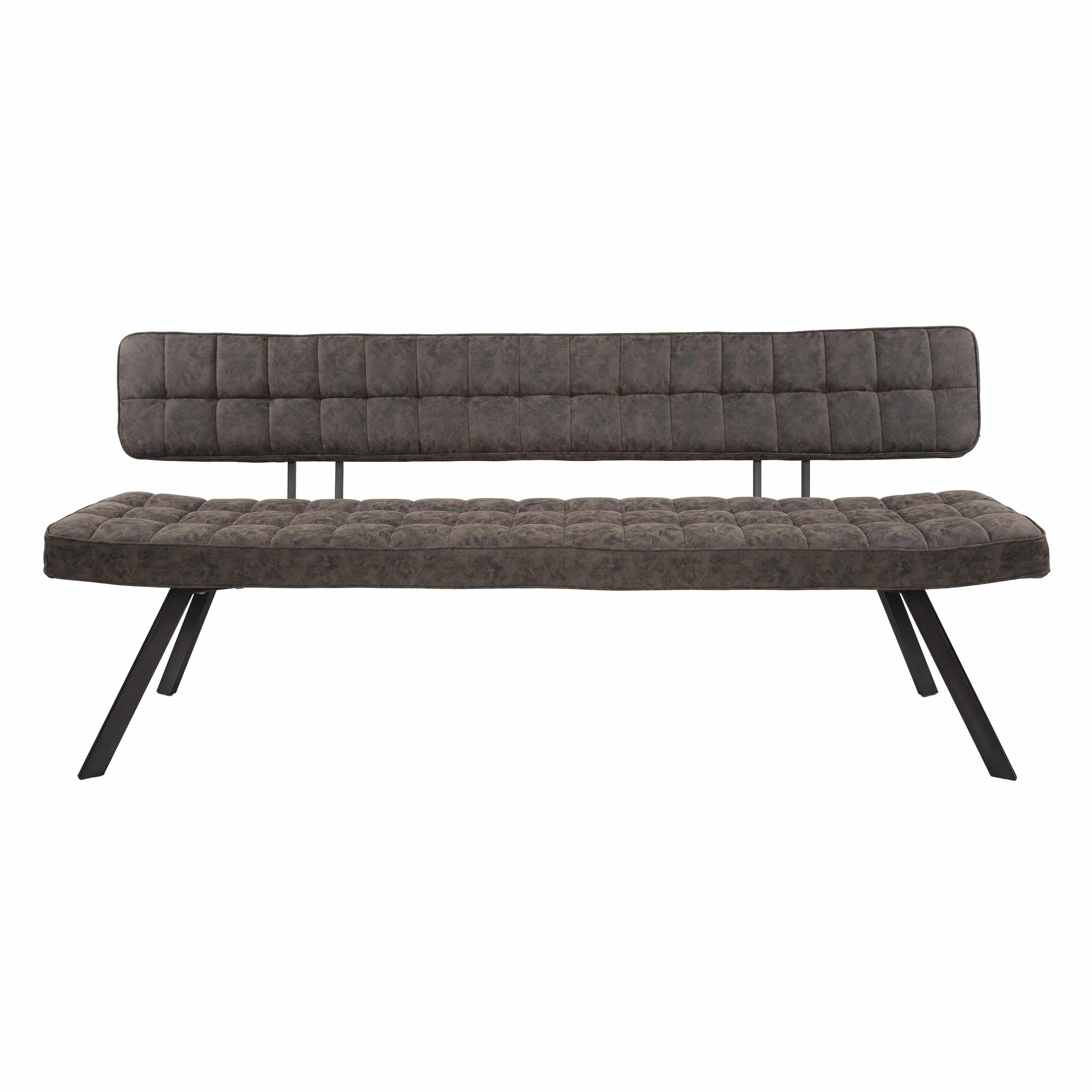 Eetkamerbank 180cm / Wax PU donkerbruin