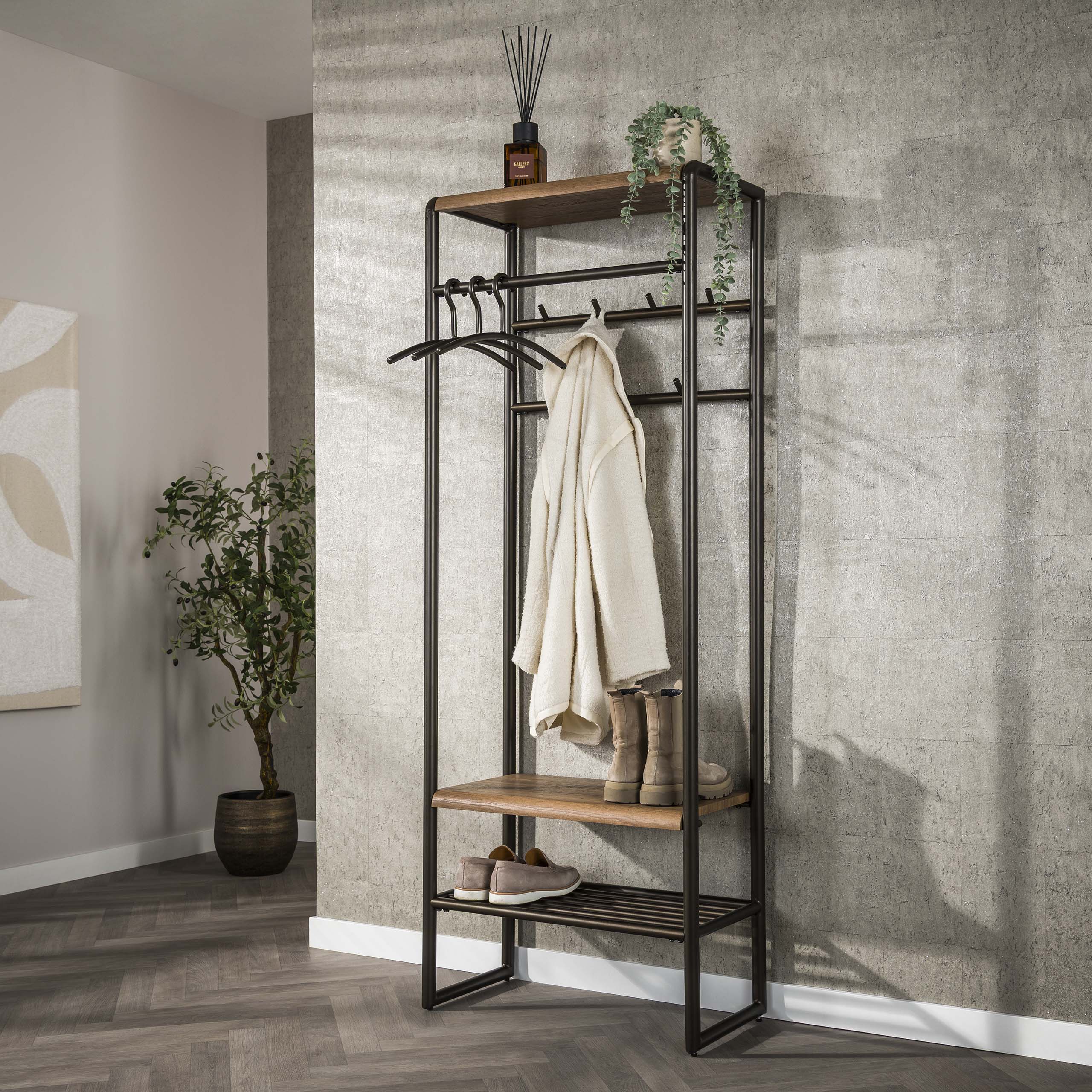Garderobemeubel Luno 70cm / Drift brown