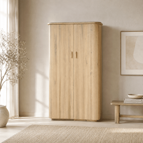 Eleonora opbergkast Josh 120x50x210 cm eiken naturel