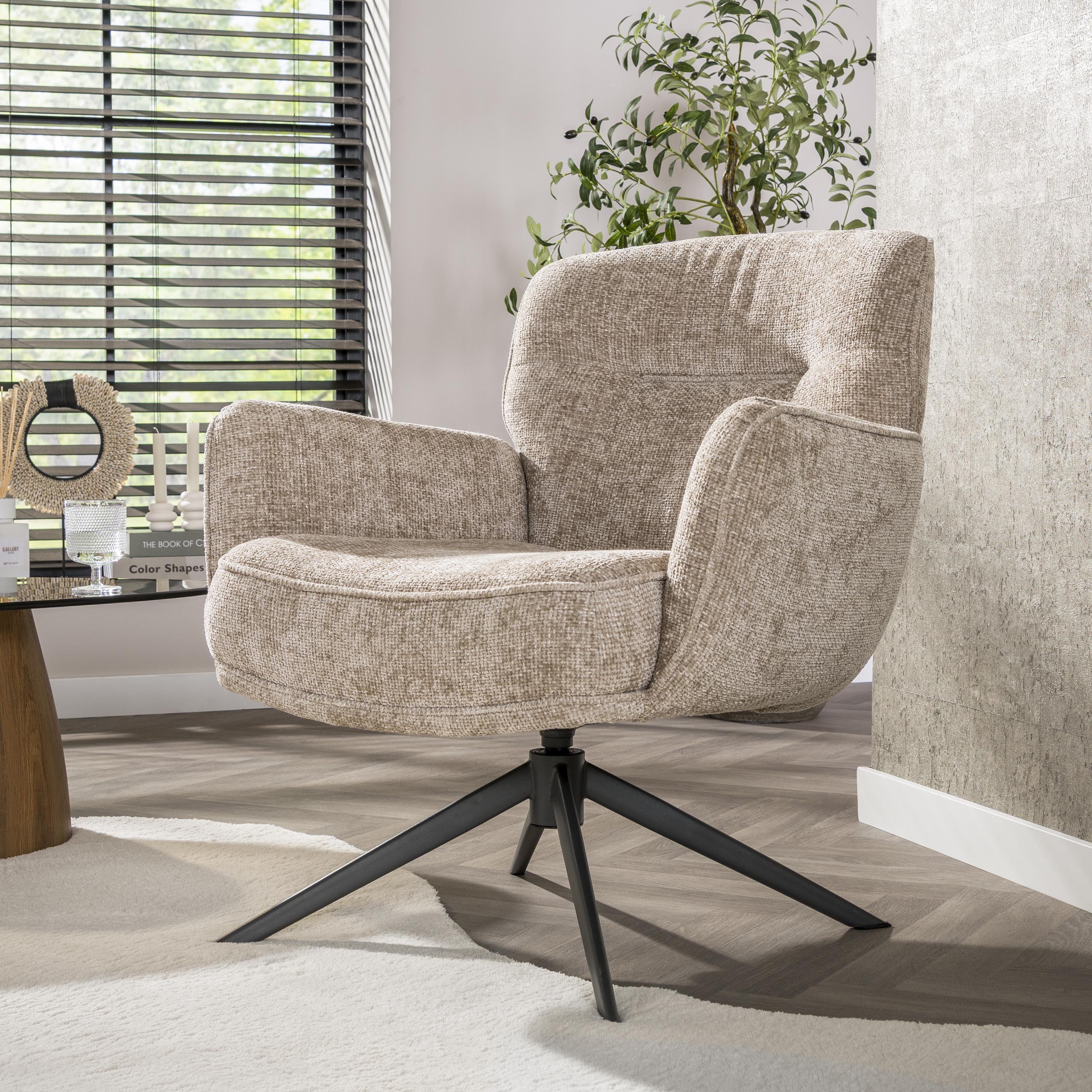Fauteuil Forza draaibaar / Hoven zand