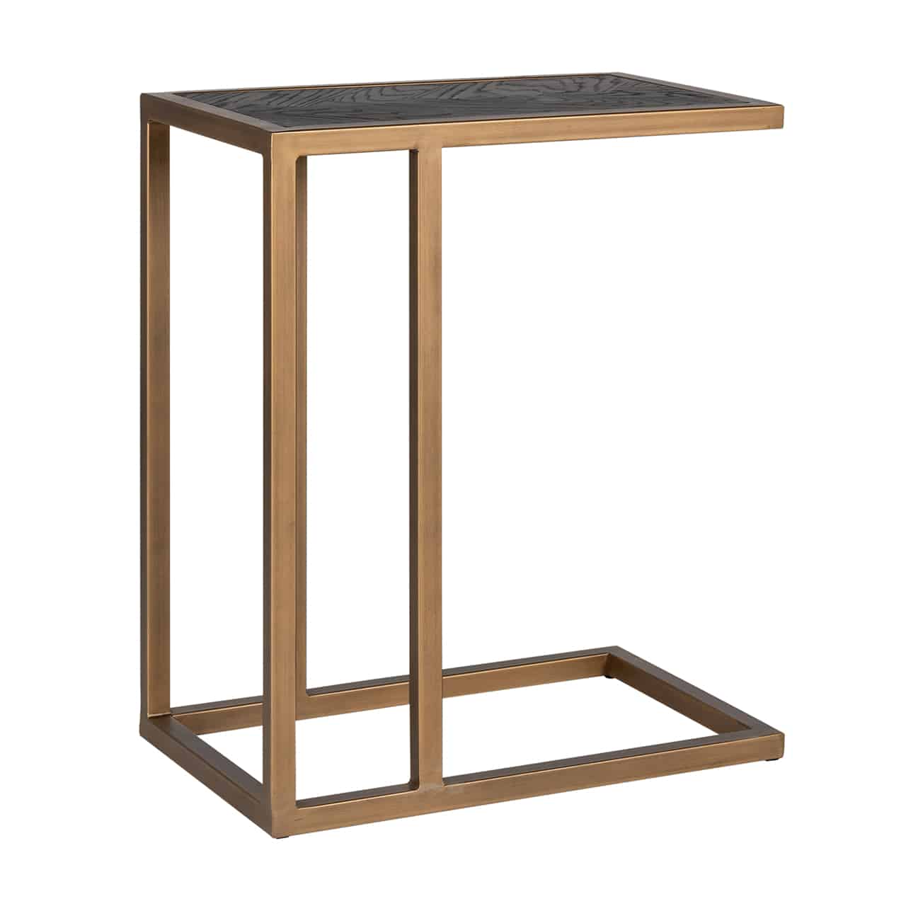 Richmond Interiors sofa tafel Blackbone Brass 55x35x66 cm eiken