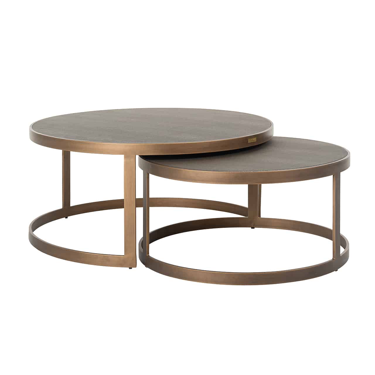Richmond Interiors salontafel Bloomville set van 2 metaal