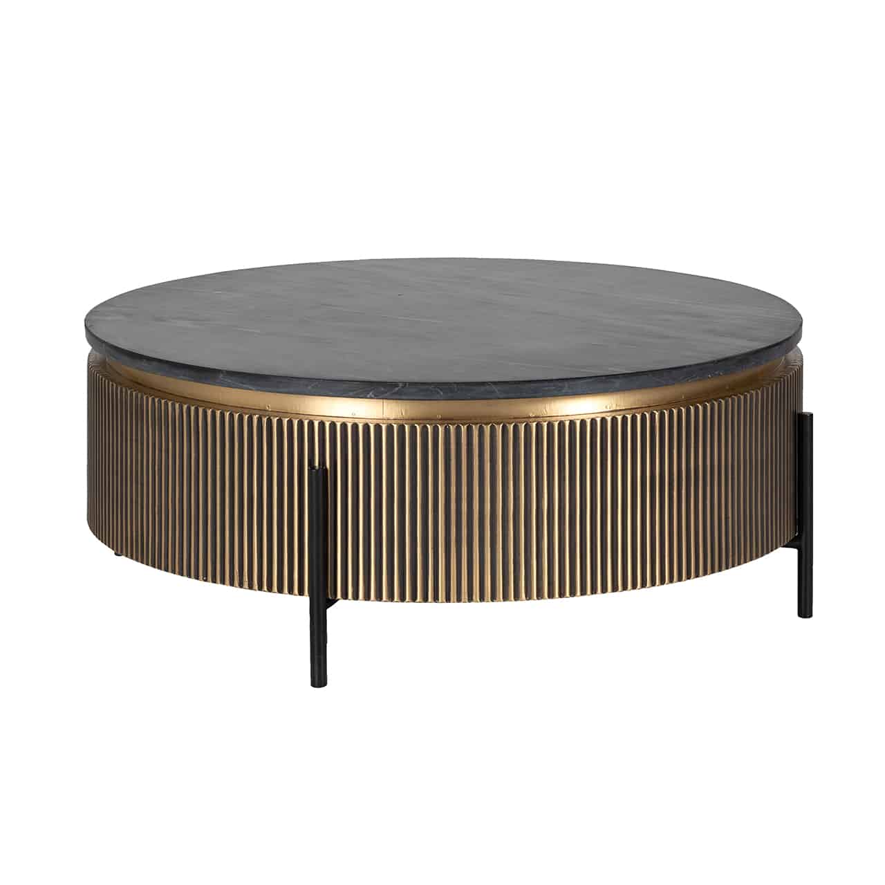 Richmond Interiors salontafel Ironville 90x90x40 cm marmer