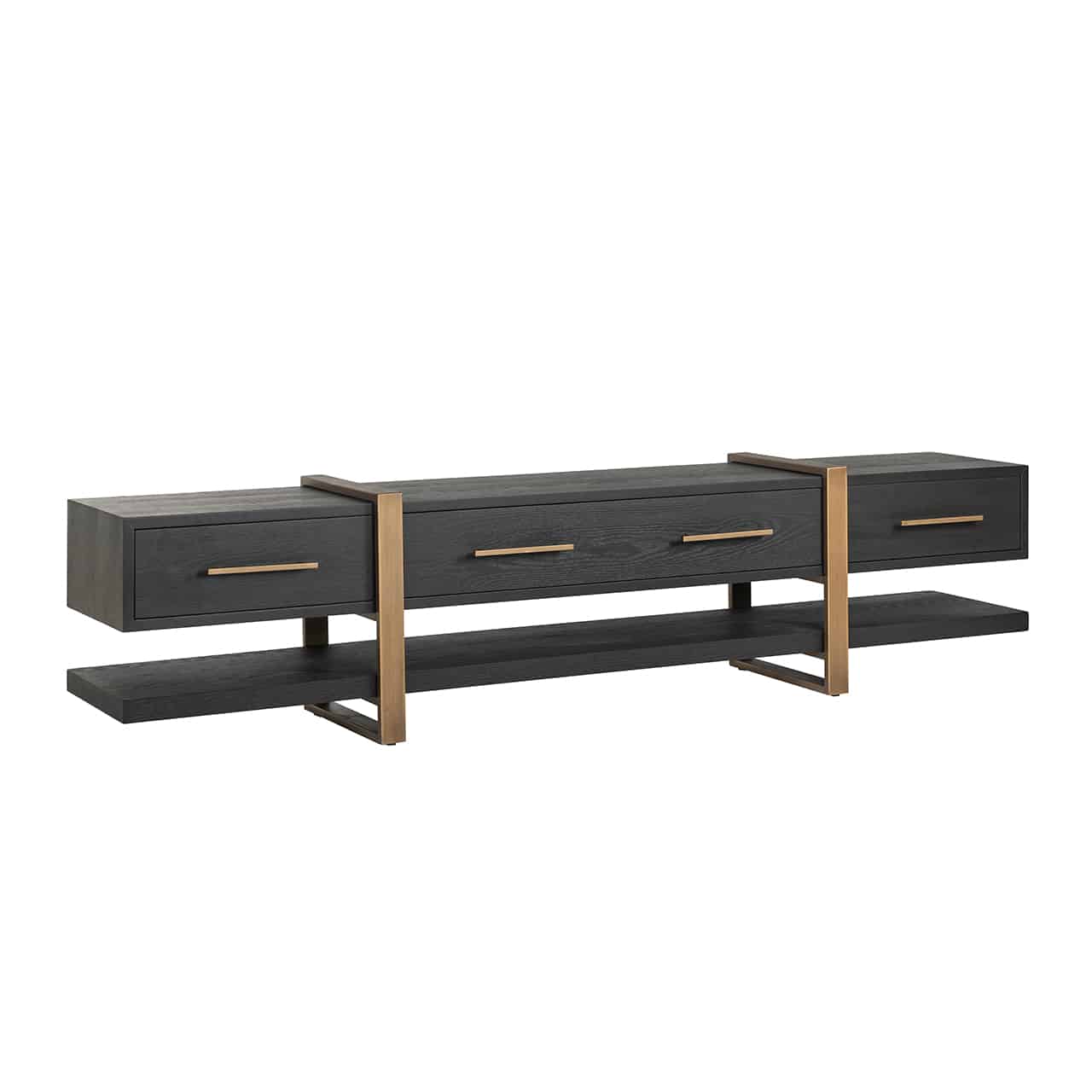 Richmond Interiors tv meubel Cambon 240x45x55 cm eiken