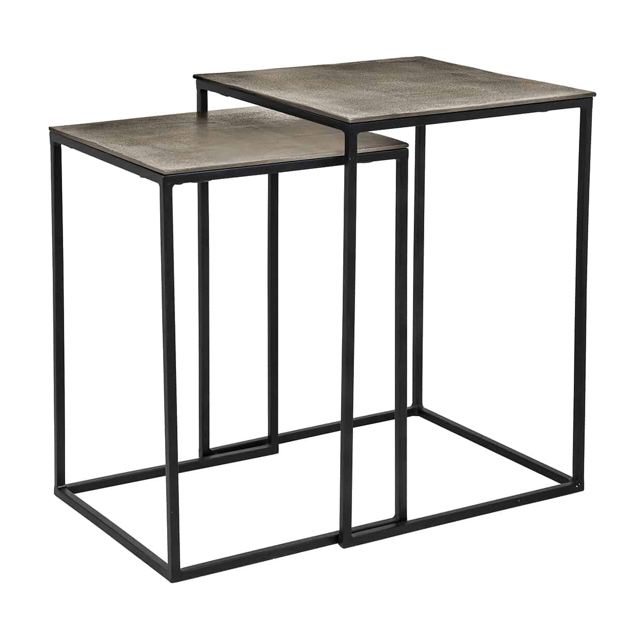 Richmond Interiors salontafel Finn set van 2 aluminium