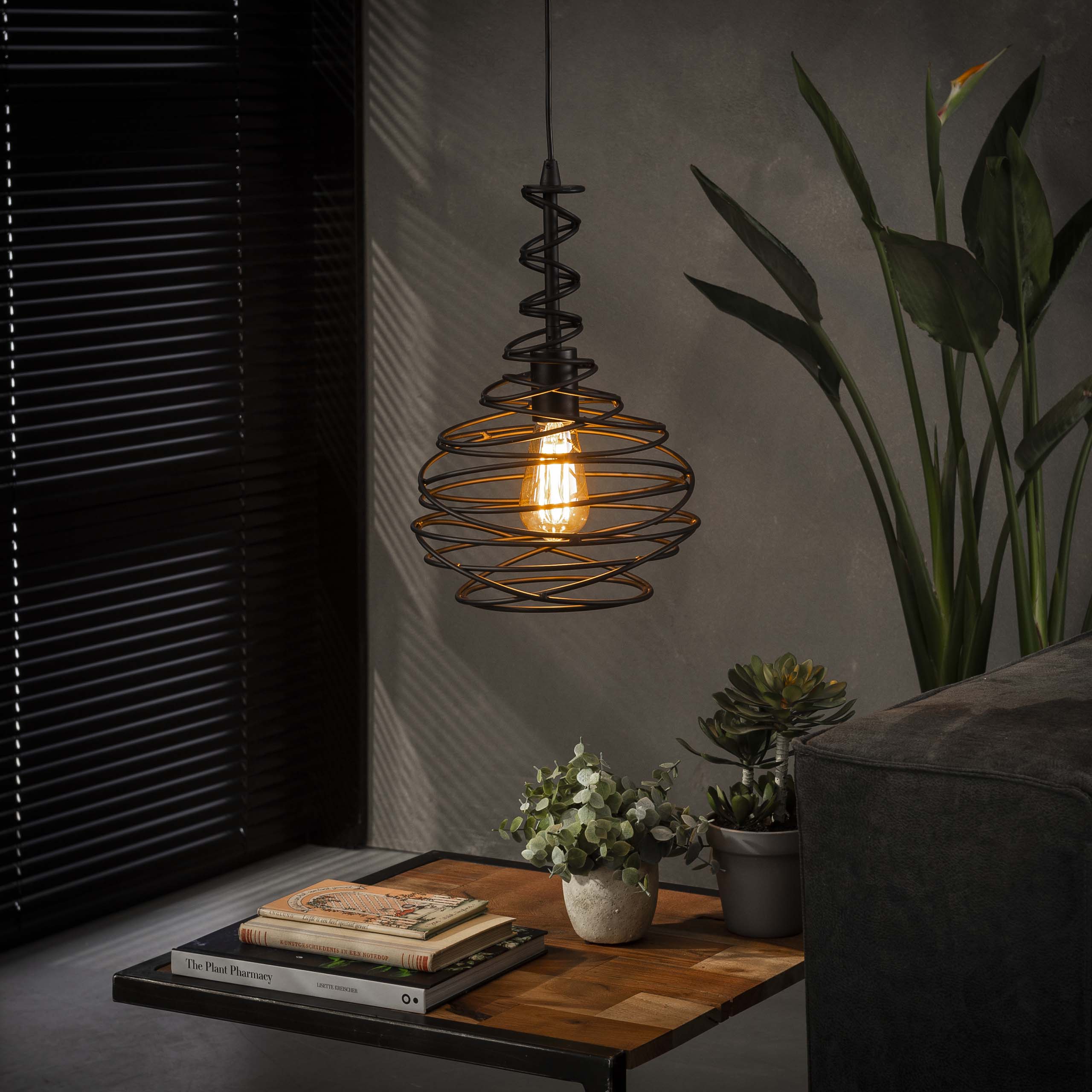 Hanglamp Spinn 1-lichts / Zwart