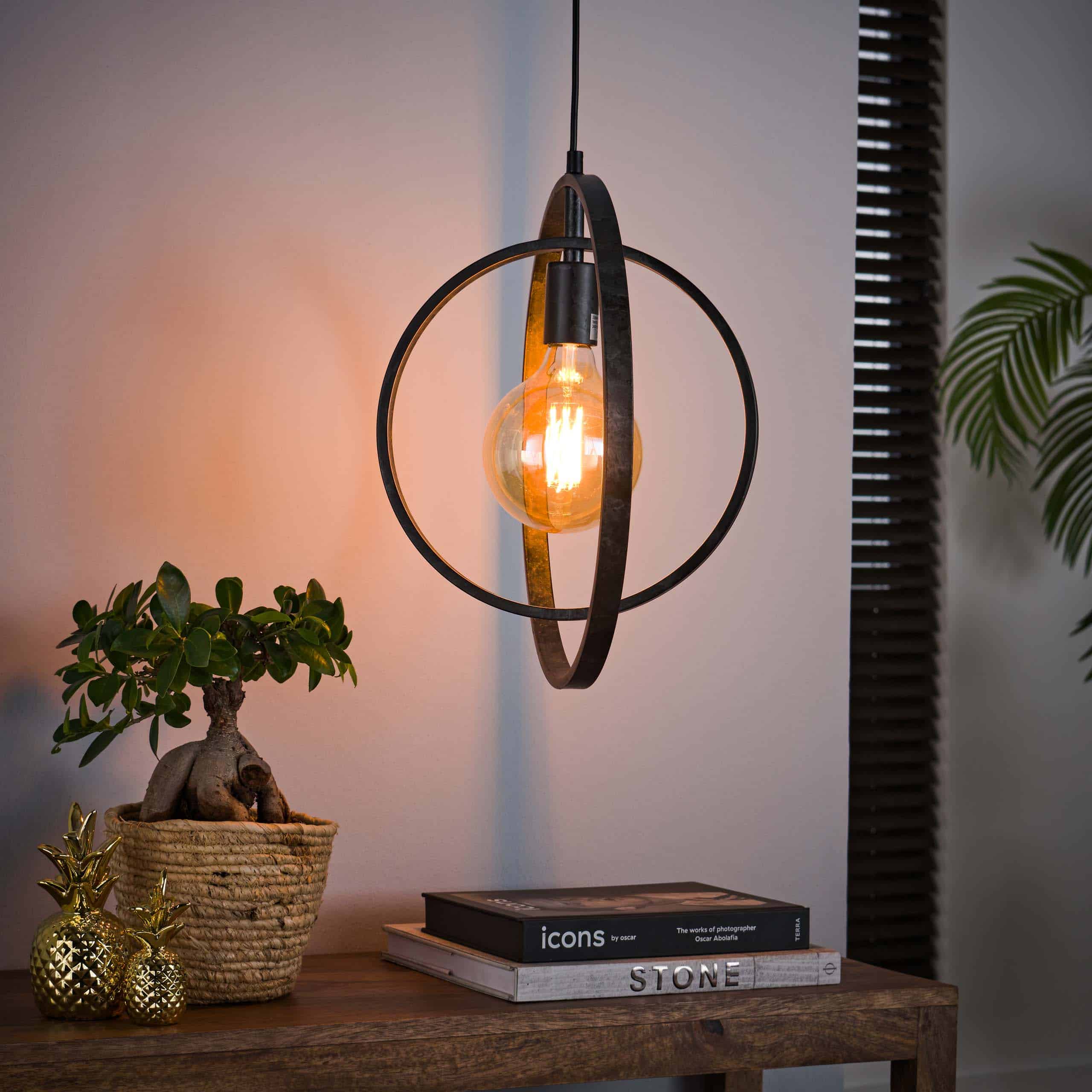 Hanglamp Turn Around 1-lichts / Charcoal