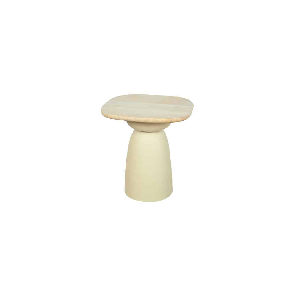 Tower Living bijzettafel Barza 45x45x48 cm mangohout gebroken wit