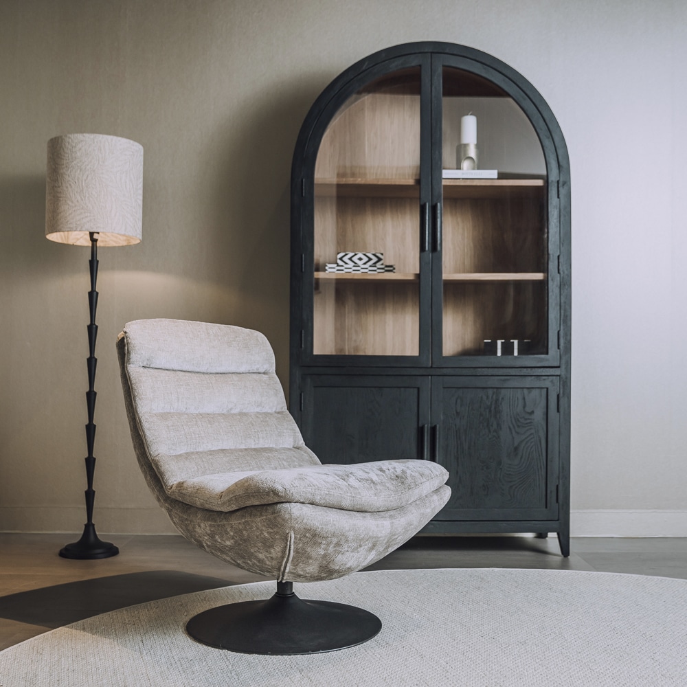 Tower Living fauteuil Marano draaibaar lichtgrijs