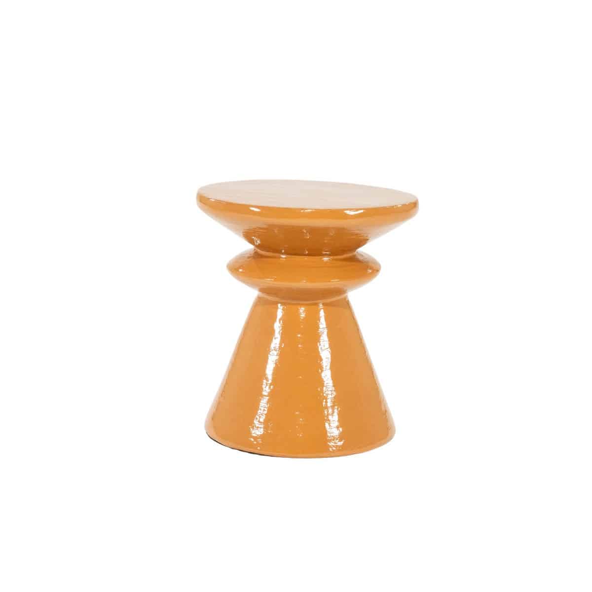By-Boo bijzettafel Circolo terracotta 40x40x45 cm metaal