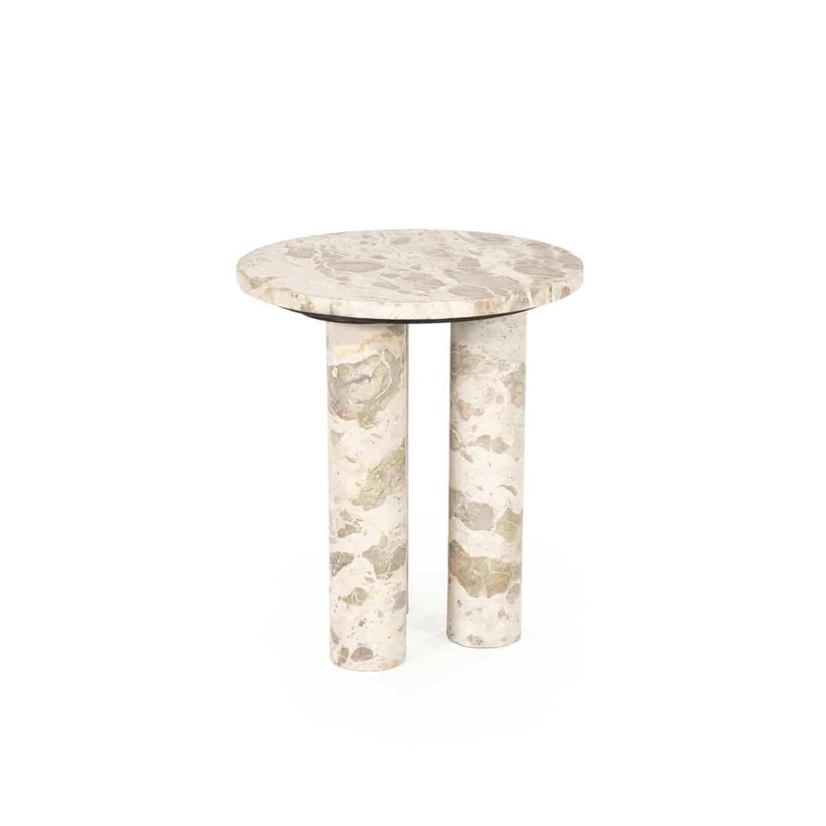 By-Boo bijzettafel Marmo 40x40x45 cm marmer