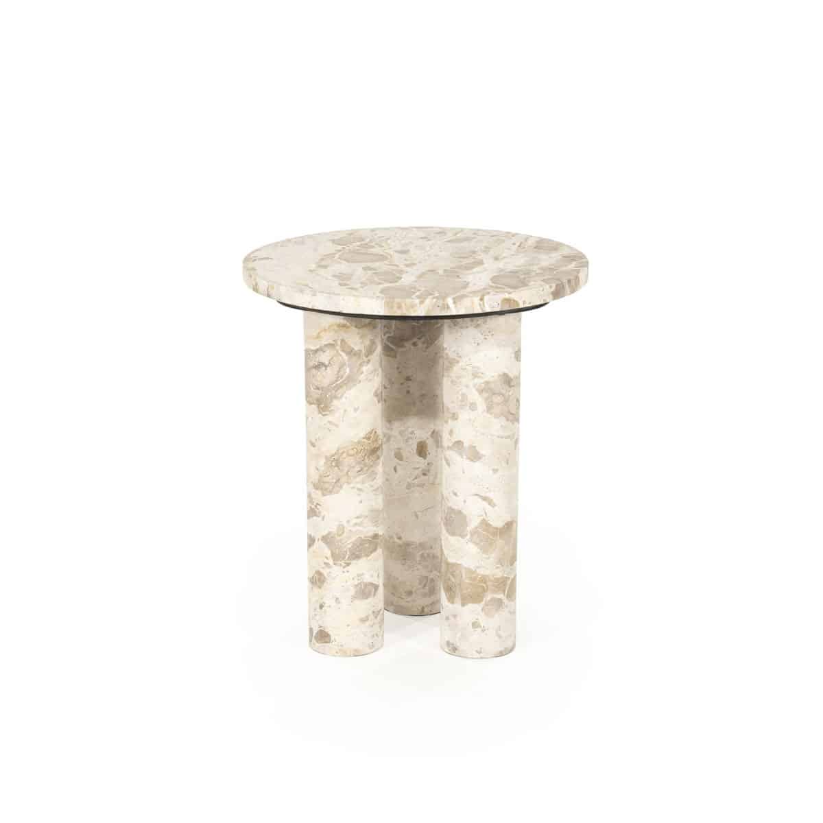 By-Boo bijzettafel Marmo 40x40x45 cm marmer