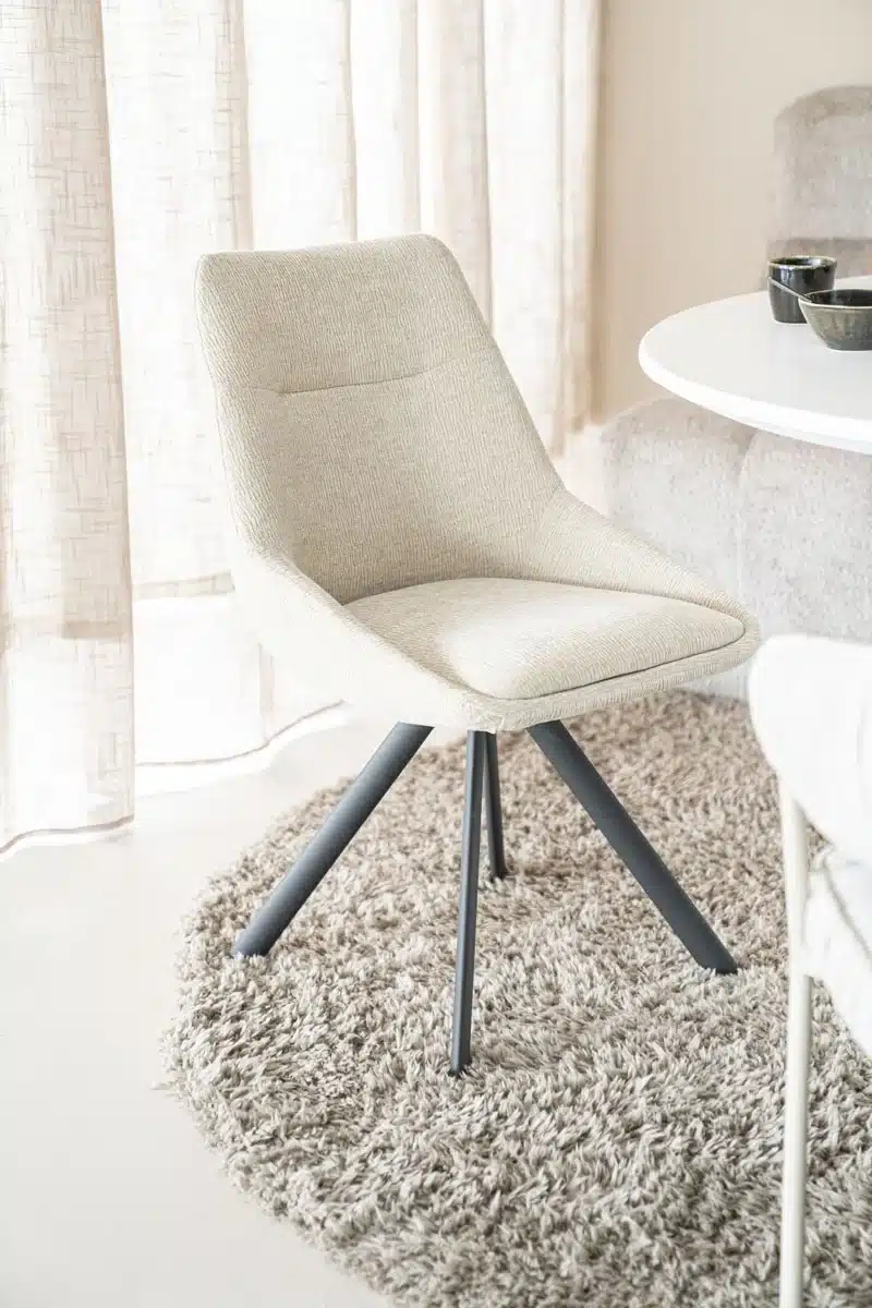 By-Boo eetkamerstoel Bliss beige (set van 2)