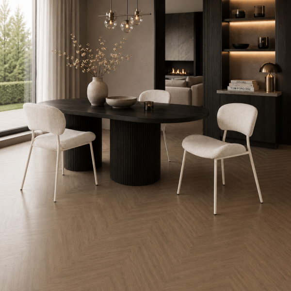 By-Boo eetkamerstoel Dare beige (set van 2)