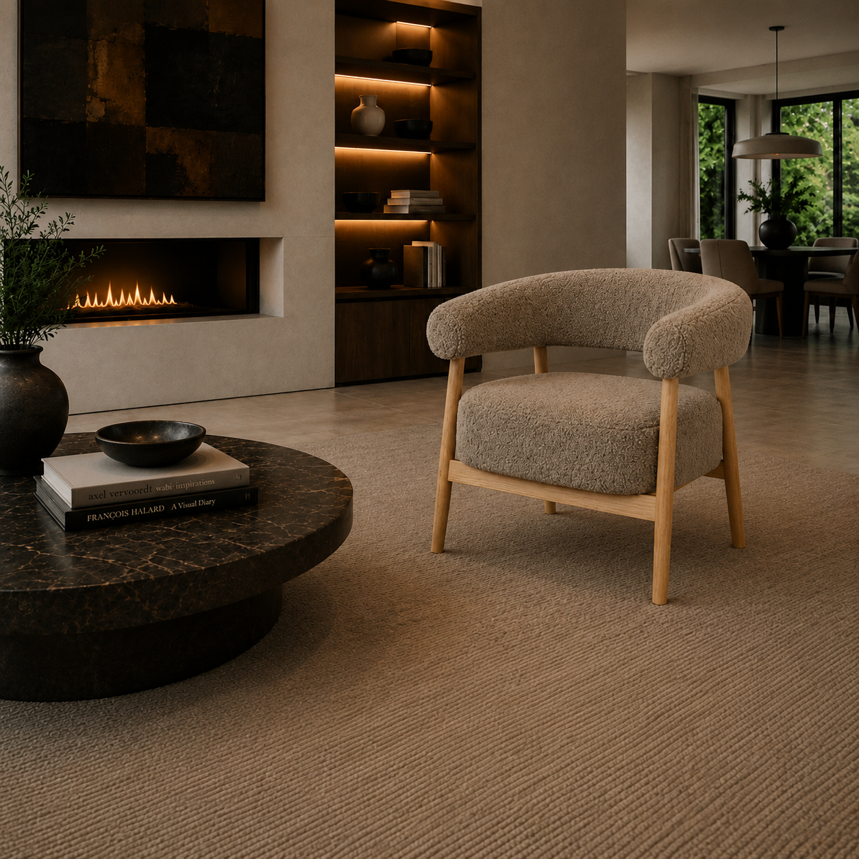 By-Boo fauteuil Mysa met arm taupe