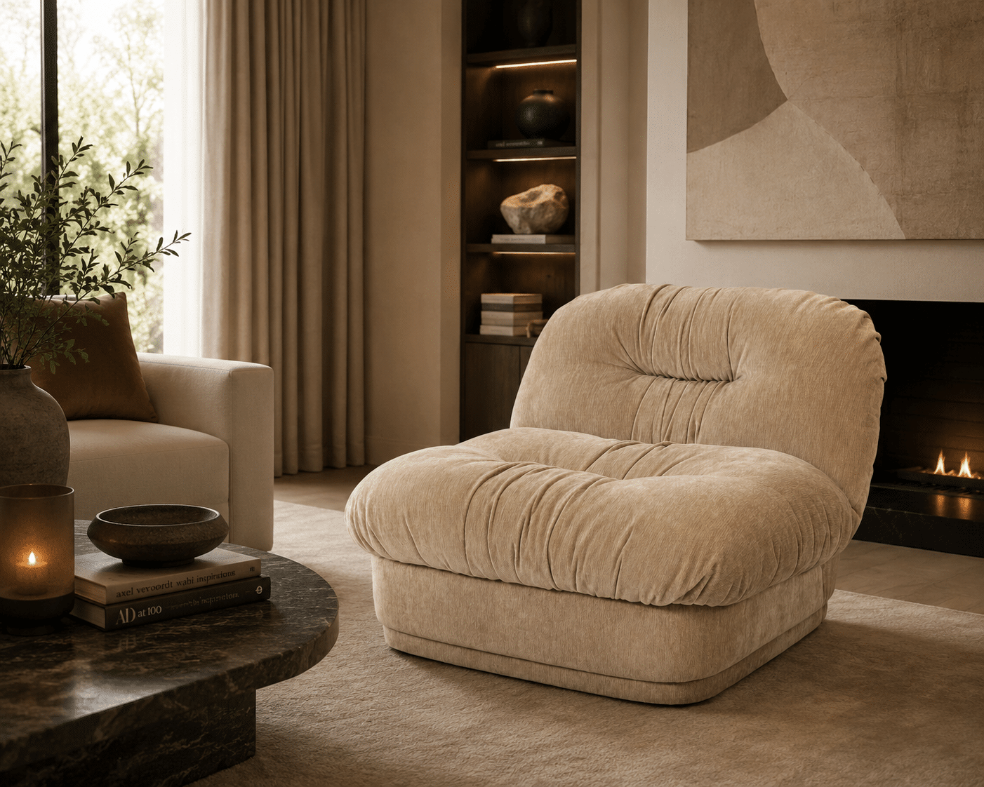 By-Boo fauteuil Nook beige