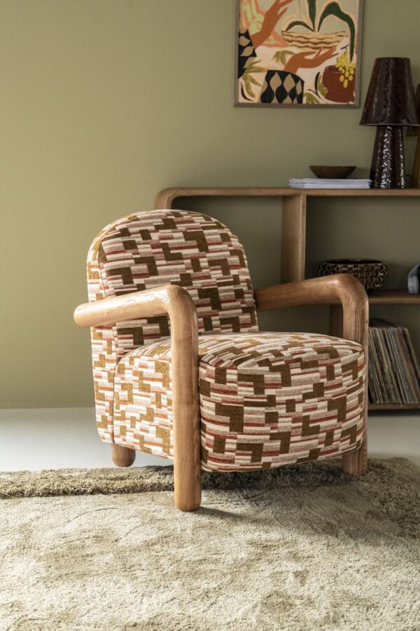 By-Boo fauteuil Retrova met arm print