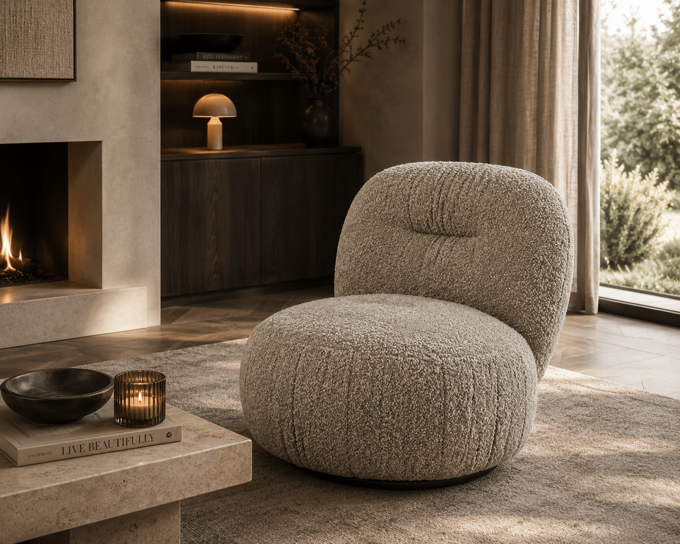 By-Boo fauteuil Roux taupe