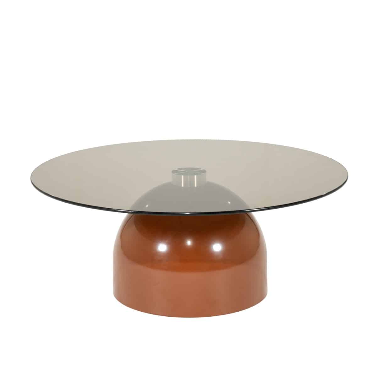 By-Boo salontafel Irona caramel 80x80x33 cm glas