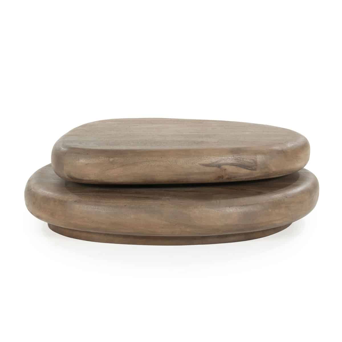 By-Boo salontafel kabo bruin 100x80x27 cm mangohout