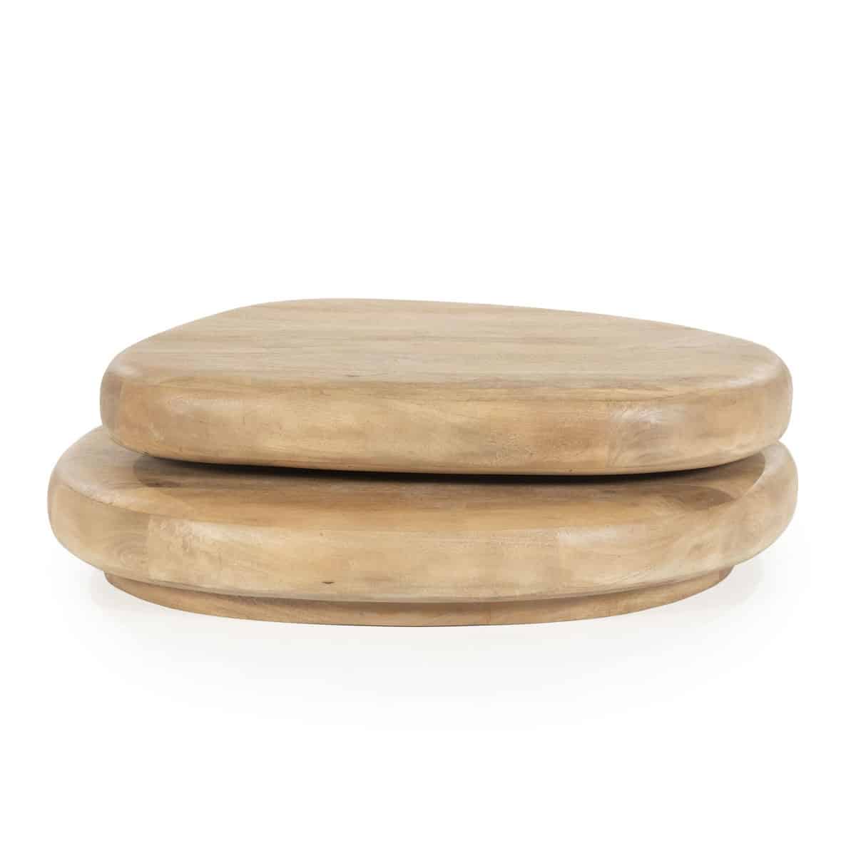 By-Boo salontafel kabo lichtbruin 100x80x27 cm mangohout