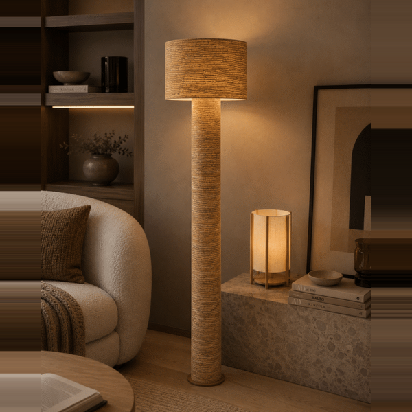 By-Boo vloerlamp 45x45x155 cm Kura kurk