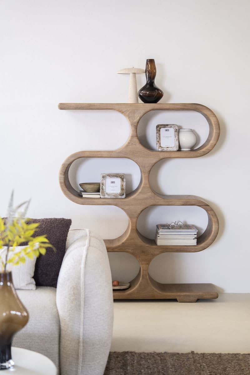 By-Boo wandkast Esu 120x31x150 cm mangohout