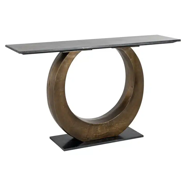 Richmond Interiors wandtafel Luna 140x35x78 cm marmer
