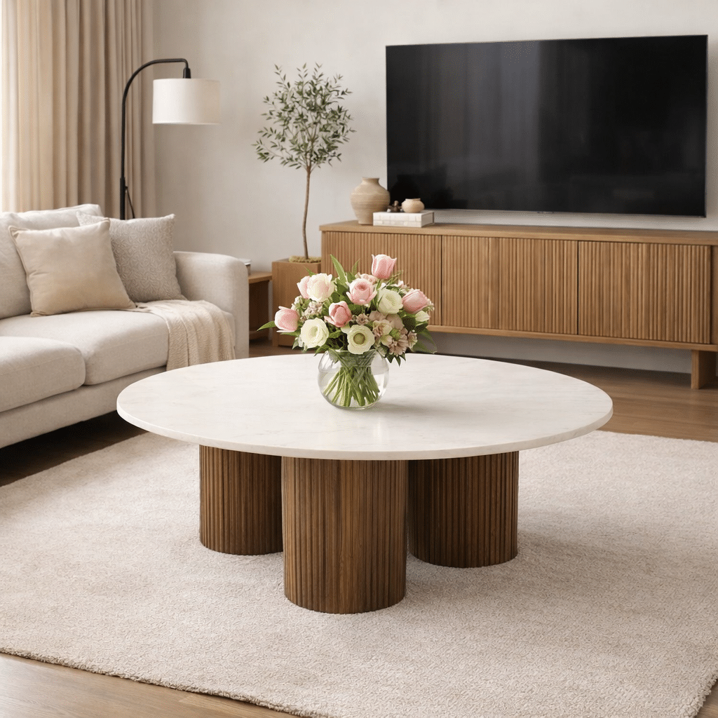 Eleonora salontafel Xavi 90x90x38 cm marmer