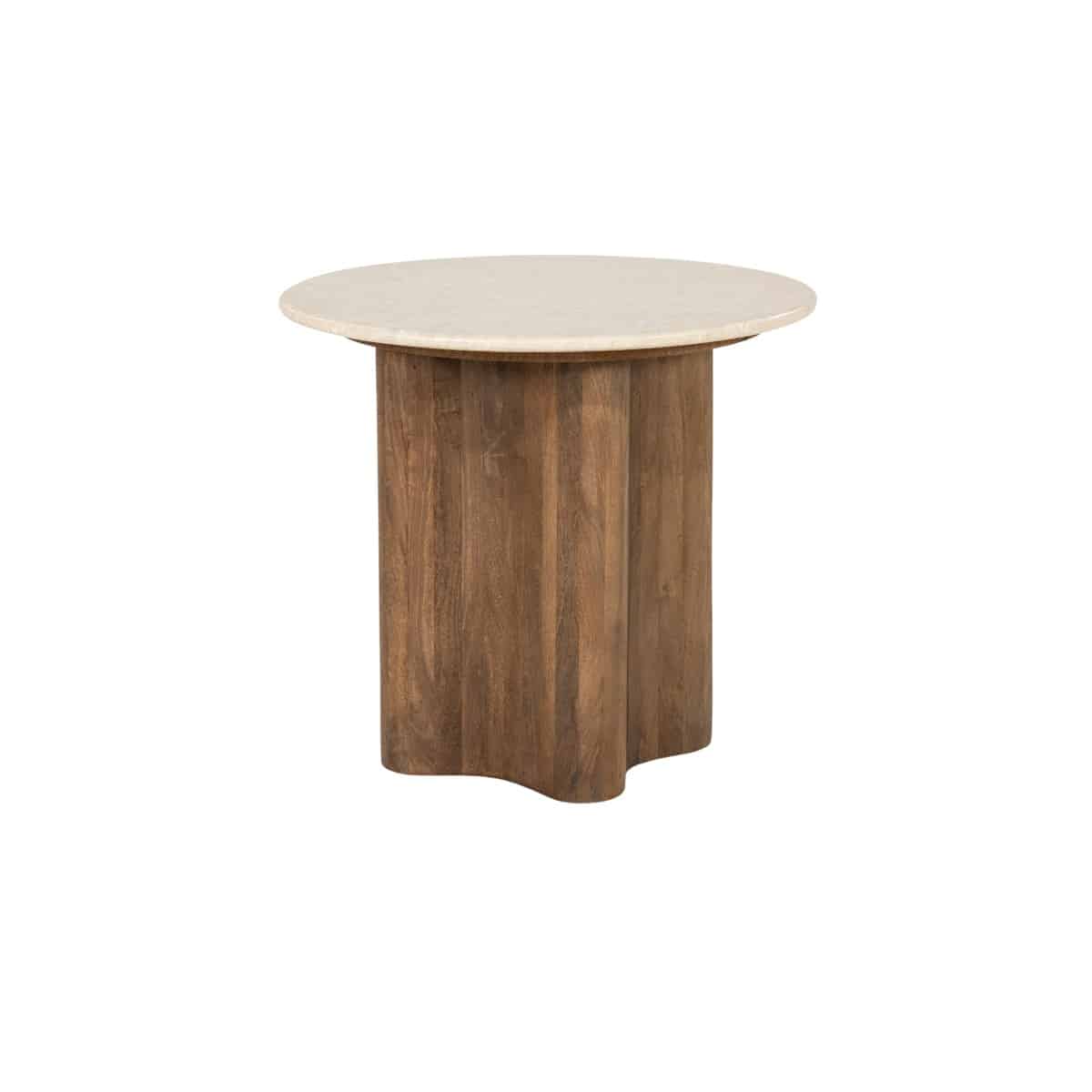 Eleonora bijzettafel Bodhi 50x50x45 cm marmer