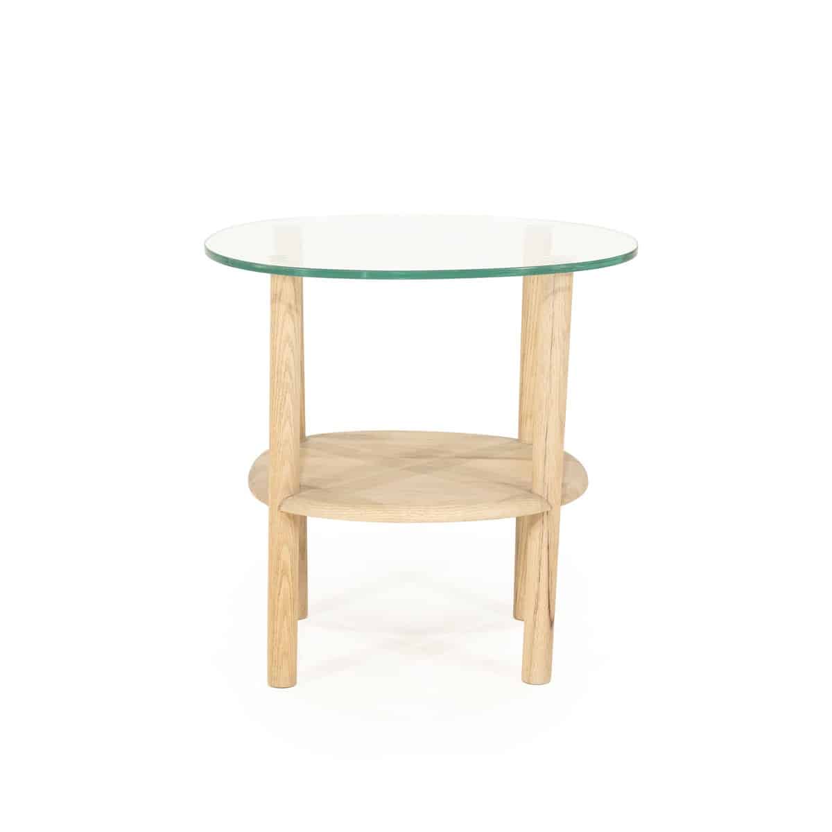 Eleonora bijzettafel Cleo 50x45x50 cm naturel eiken