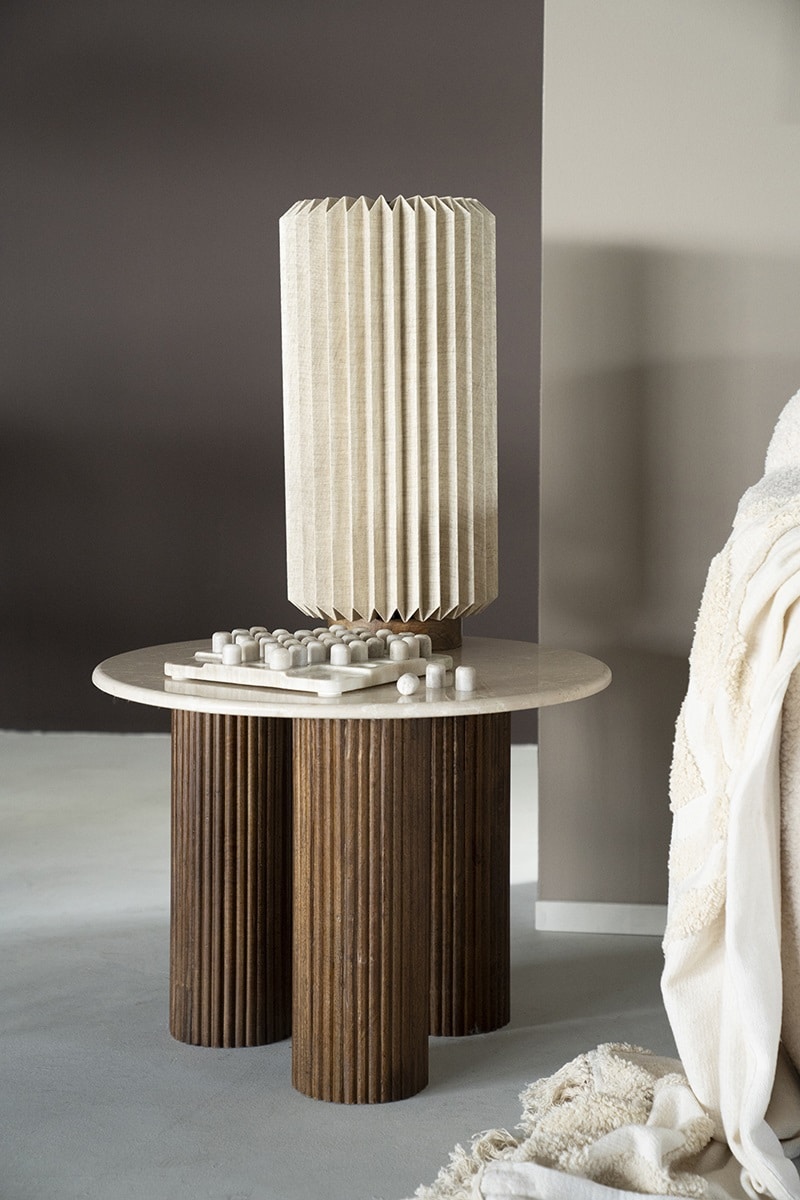 Eleonora bijzettafel Xavi 60x60x45 cm marmer