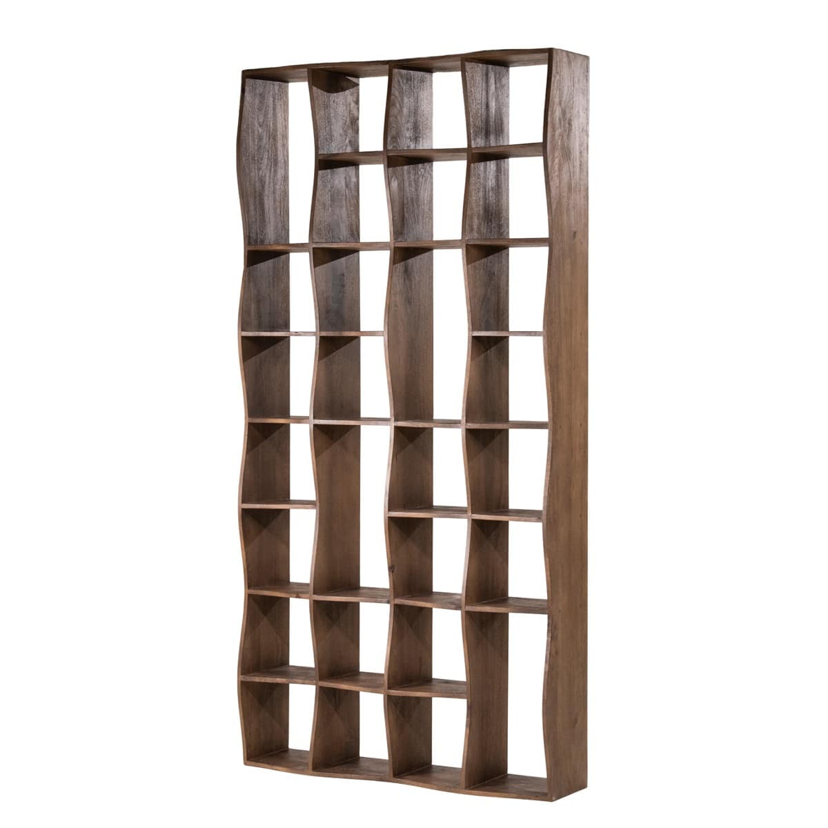 Eleonora boekenkast Ozzy 120x30x240 cm mangohout