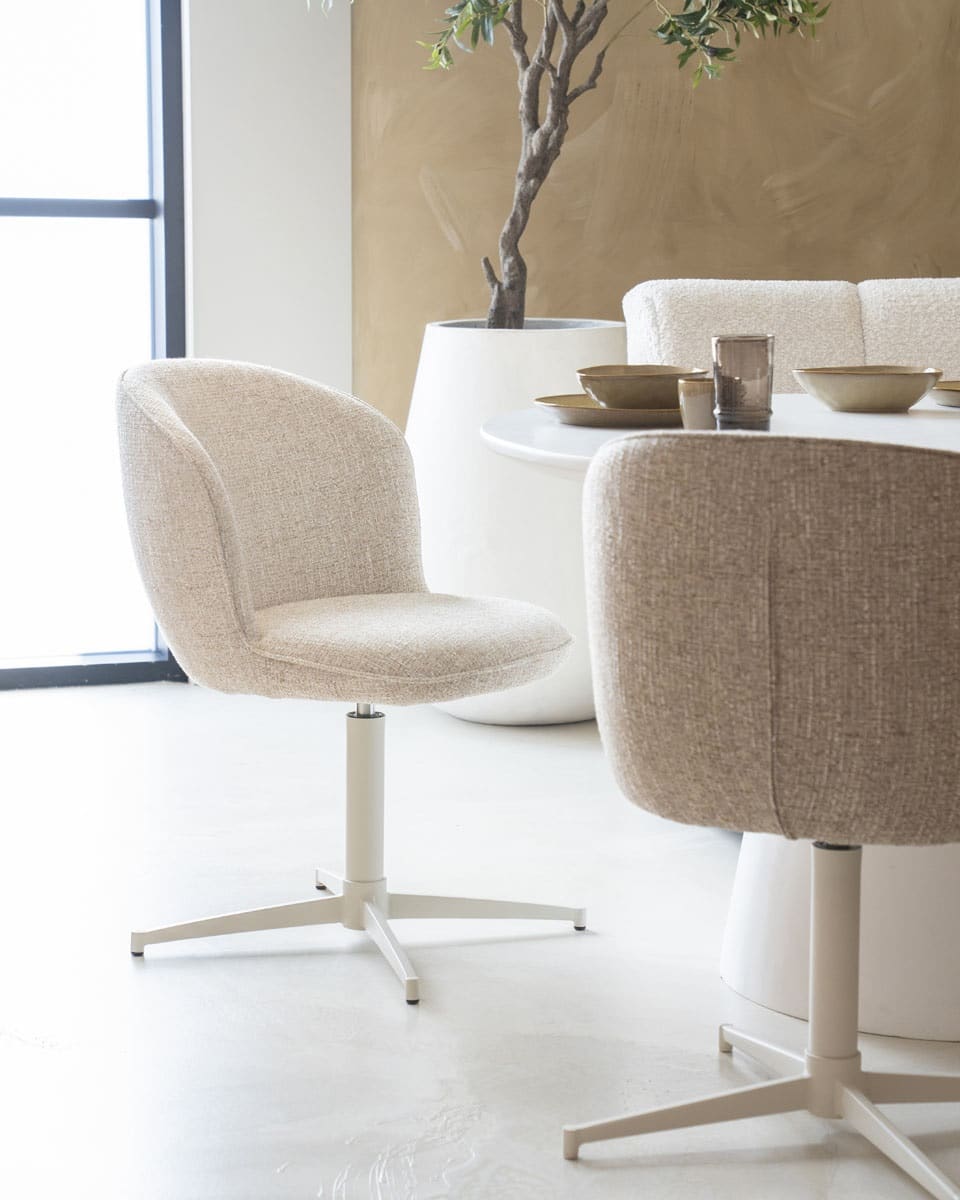 Eleonora eetkamerstoel Molly beige