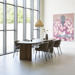 Eleonora eettafel Josh 300x110x77 cm bruin eiken