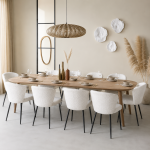 Eleonora eettafel Tabassum 300x100x78 cm gerecycled teak