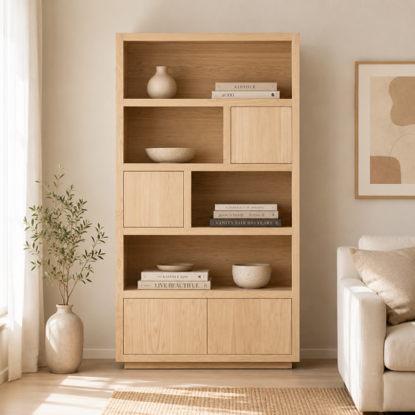 Eleonora opbergkast Helsinki 120x42x220 cm eiken naturel