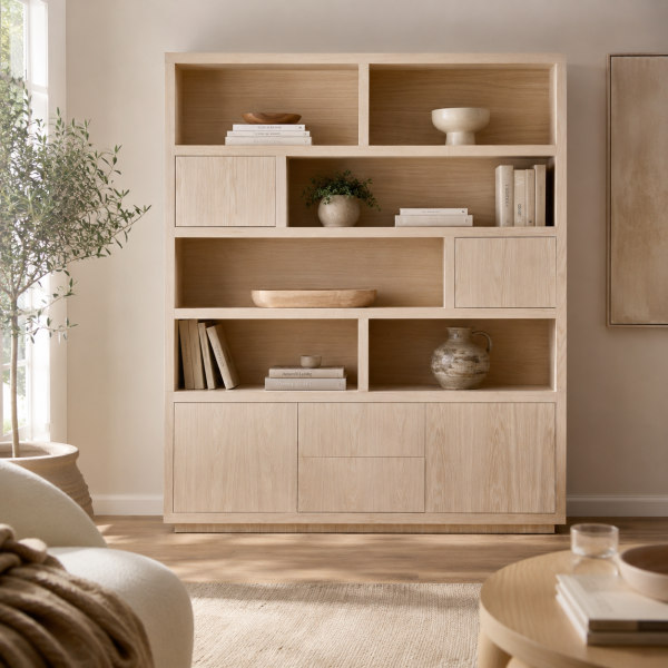Eleonora opbergkast Helsinki 200x42x220 cm eiken naturel