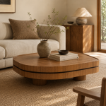 Eleonora salontafel Arcus 122x122x30 cm hout