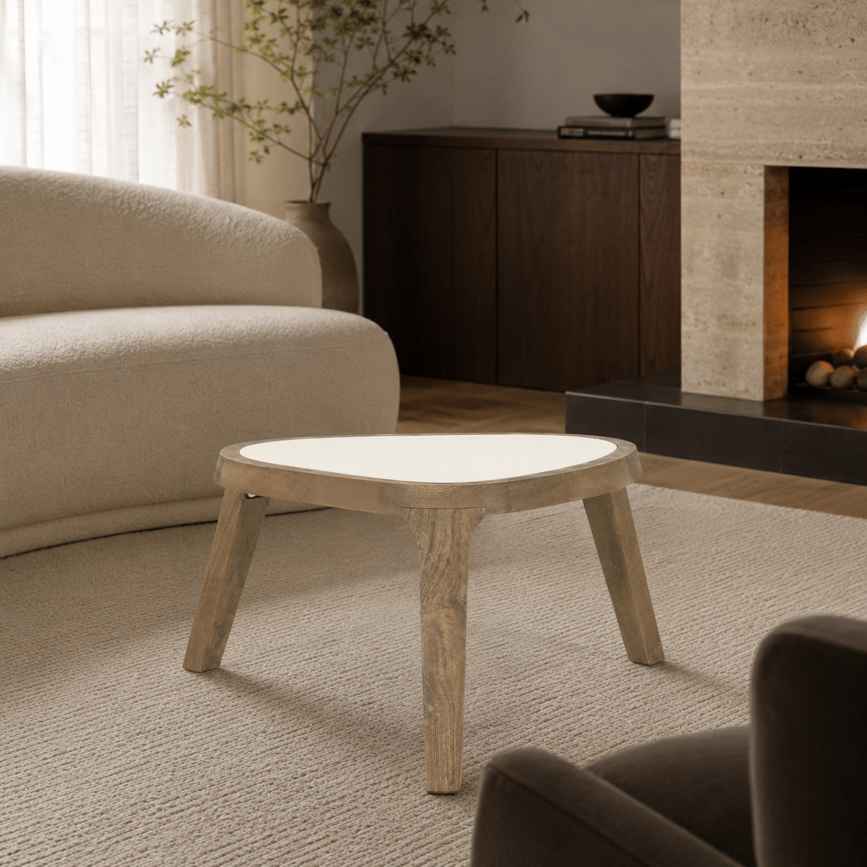 Eleonora salontafel Fred 51x60x35 cm marmer